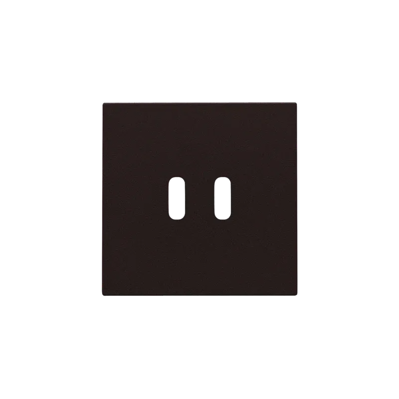 [NIK-124-68003] Afwerkingsset voor dubbele smart USB-C-lader, Dark brown coated