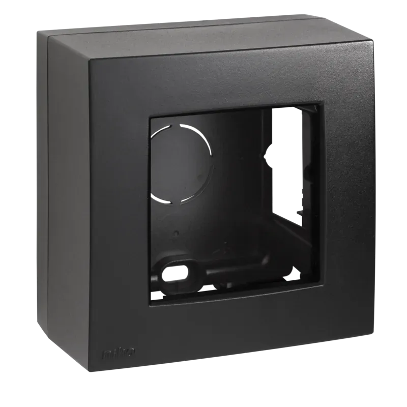 Enkelvoudige opbouwkit voor één inbouwfunctie, black coated