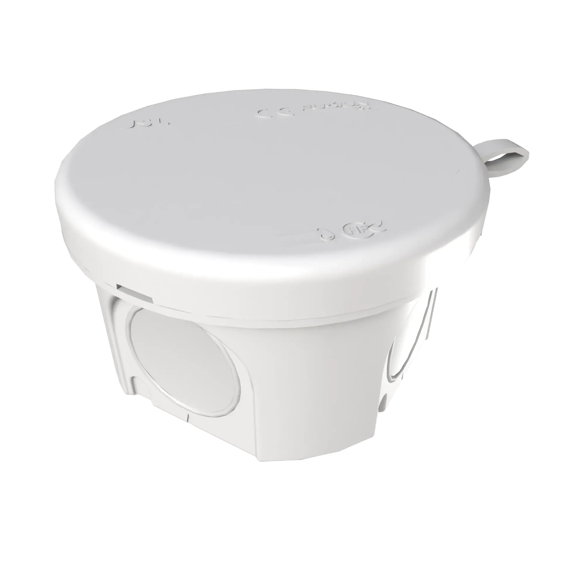 Aftakdoos rond FUSION met 4 zachte ingangen - Ø65x40mm - IP65