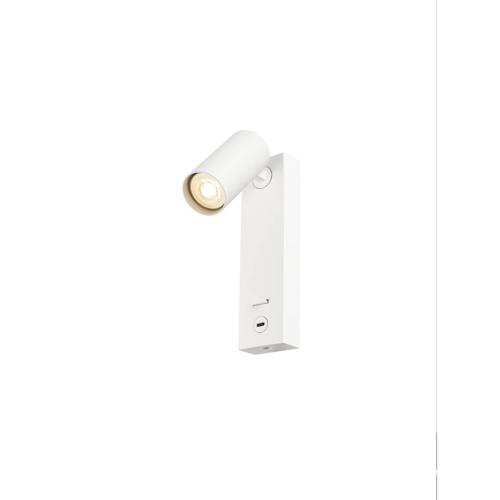 ENOLA 2.0 S WL SINGLE 1xGU10 BEDSIDE USB C