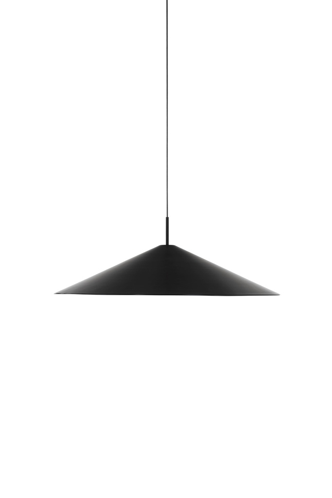 Brolly Pendant Lamp, Ø90, Black Anodised Aluminium