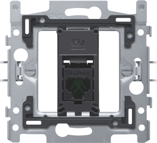 1 RJ45-AANSLUITING UTP CAT. 5E, VLAK, 60X71, KLAUW