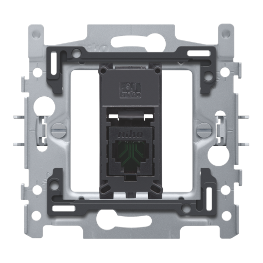 [NIK-170-65151] 1 RJ45-AANSLUITING UTP CAT. 5E, VLAK, 60X71, KLAUW
