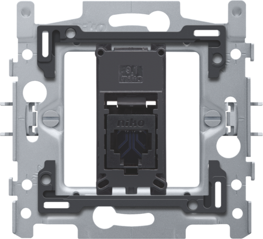1 RJ45-AANSLUITING UTP CAT. 6A, VLAK, 60X71, KLAUW