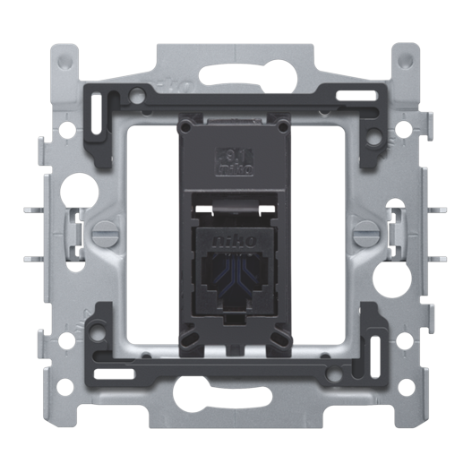 [NIK-170-65171] 1 RJ45-AANSLUITING UTP CAT. 6A, VLAK, 60X71, KLAUW