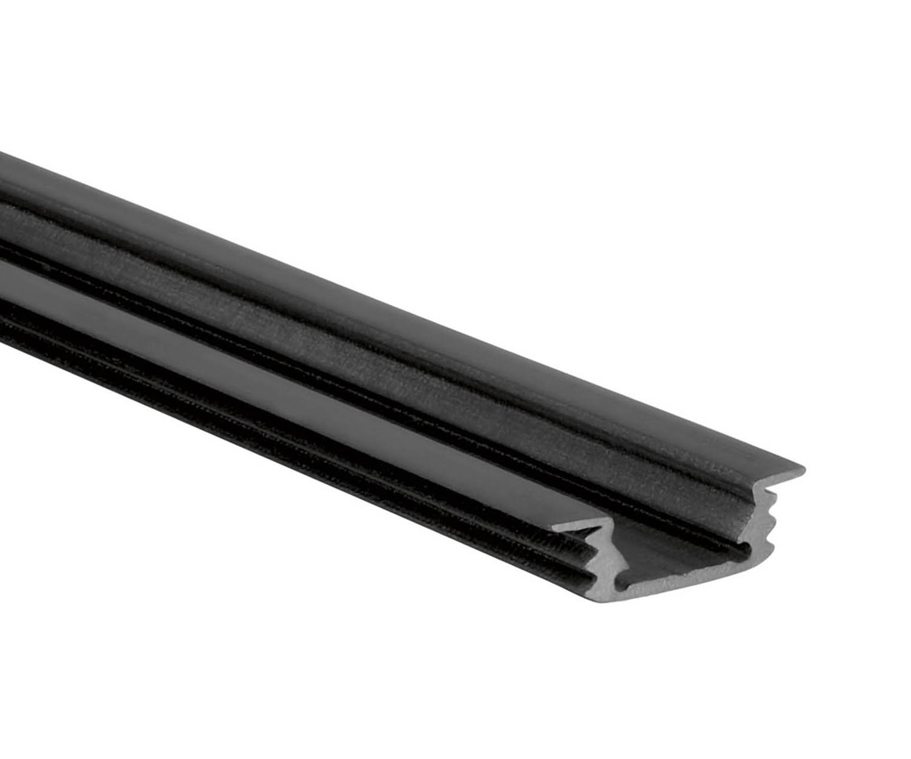 [UNI-L695F0B] 200 cm S-Line Flat Recess profiel zwart