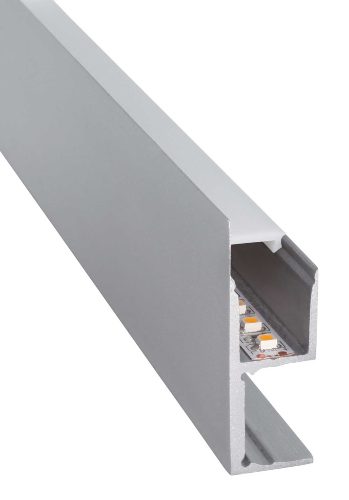 200 cm S-Line Wall Square profiel alu