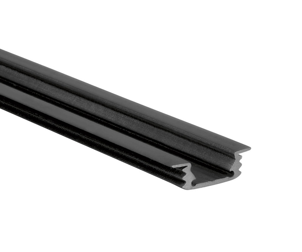 [UNI-L695F0BX] 300 cm S-Line Flat Recess profiel zwart