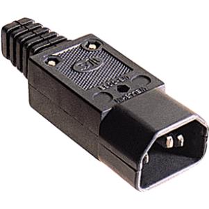 3P IEC - C14 - Mannelijke stekker - VDE Keuring - 10A - 230V