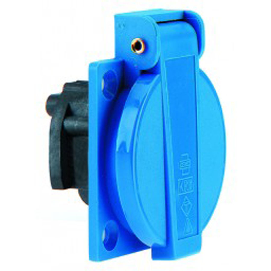 7139-N inbouwstopcontact 16A 2P+BA 230V IP54, schroefaansluiting