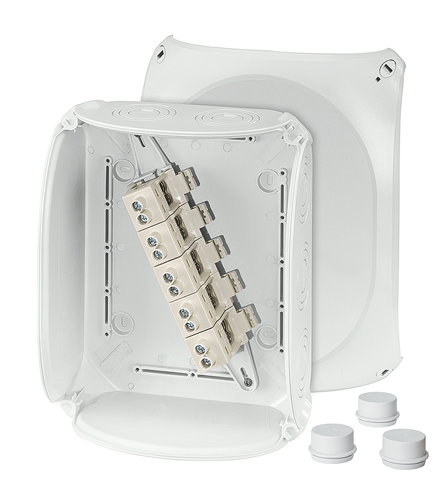 [DEM-DK2525GZ] AFTAKDOOS + KLEM 10-25mm 255x205x112