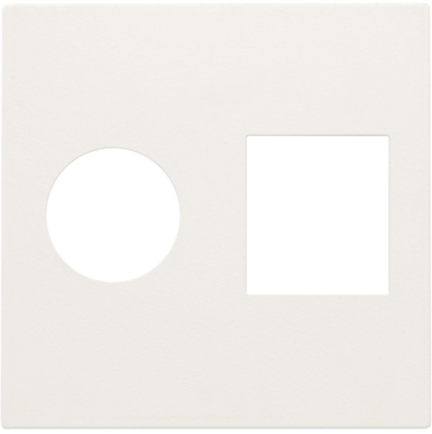 AFWERKING ENKELV. COAXAANSLUITING EN NETWERKAANSLUITING RJ45