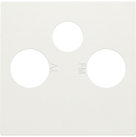 AFWERKINGSSET 2 ENKELV. COAXAANSL. VR TV/FM EN 1 SATELLIETAANSL.