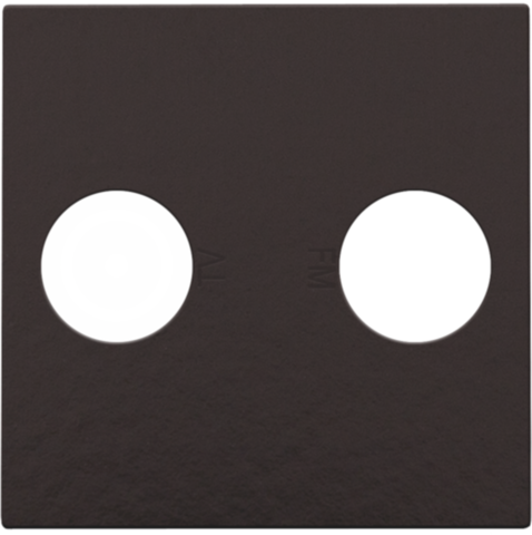 AFWERKINGSSET 2 ENKELVOUDIGE COAXAANSLUITINGEN VOOR TV/FM