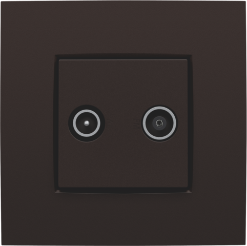 [NIK-124-69702] AFWERKINGSSET 2 ENKELVOUDIGE COAXAANSLUITINGEN VOOR TV/FM