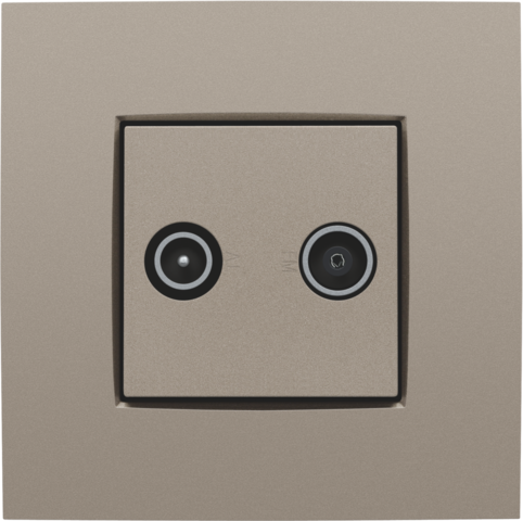 AFWERKINGSSET 2 ENKELVOUDIGE COAXAANSLUITINGEN VOOR TV/FM