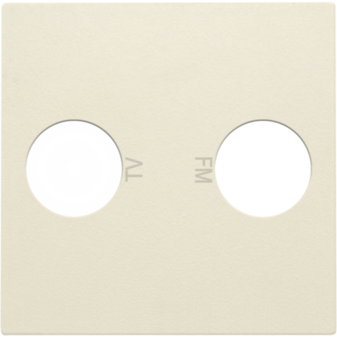 AFWERKINGSSET 2 ENKELVOUDIGE COAXAANSLUITINGEN VOOR TV/FM