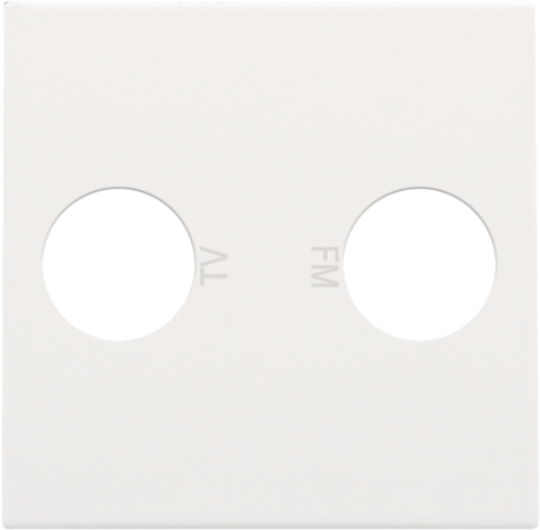 AFWERKINGSSET 2 ENKELVOUDIGE COAXAANSLUITINGEN VOOR TV/FM