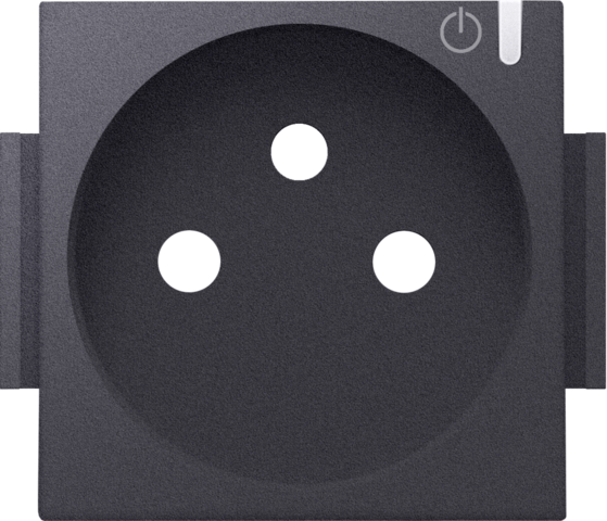 AFWERKINGSSET GECONNECTEERD STOPCONTACT MET DRUKKNOP, PENAARDE