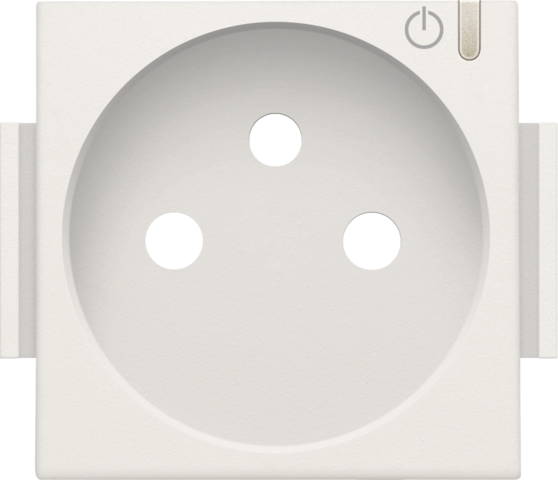 AFWERKINGSSET GECONNECTEERD STOPCONTACT MET DRUKKNOP, PENAARDE