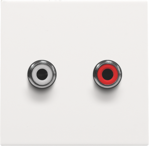 AFWERKINGSSET MET 2 CINCH-AUDIOAANSLUITINGEN