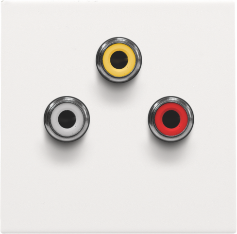 [NIK-154-69717] AFWERKINGSSET MET 3 CINCH-AUDIOAANSLUITINGEN