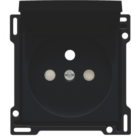 [NIK-161-66603] AFWERKINGSSET STOPCONTACT MET KLAPDEKSEL, PENAARDE, 28,5MM