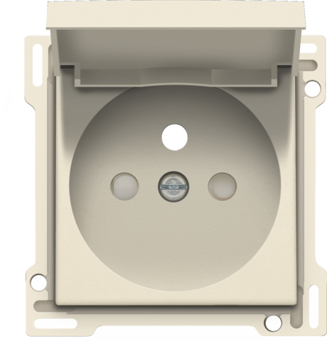 AFWERKINGSSET STOPCONTACT MET KLAPDEKSEL, PENAARDE, 28,5MM