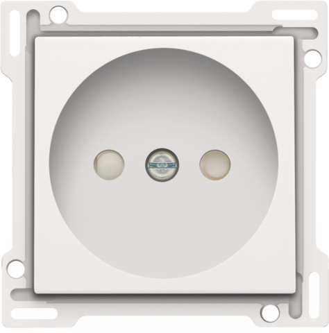 AFWERKINGSSET STOPCONTACT ZONDER AARDING, 21MM