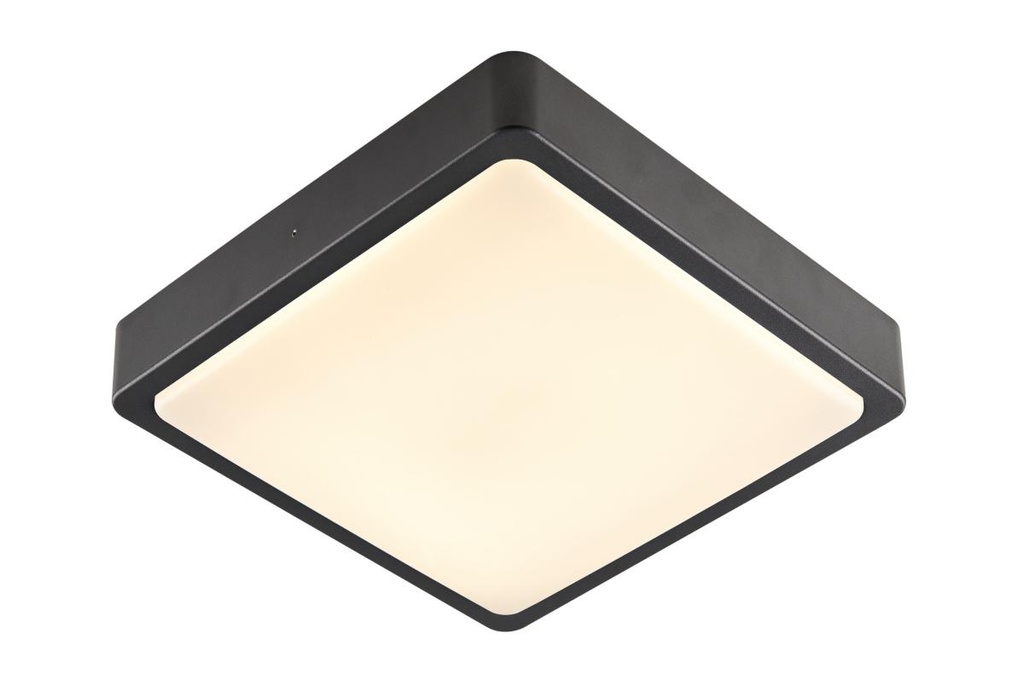 AINOS SQUARE, outdoor LED wand- en plafondarmatuur antraciet CCT Switch 3000/4000K