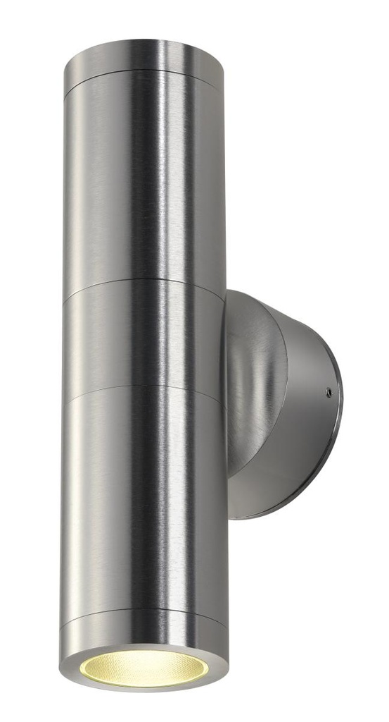 [SLV-228776] ASTINA, outdoor wandarmatuur, TCR50-SE, IP44, rond, up/down, aluminium geborsteld, max. 44W