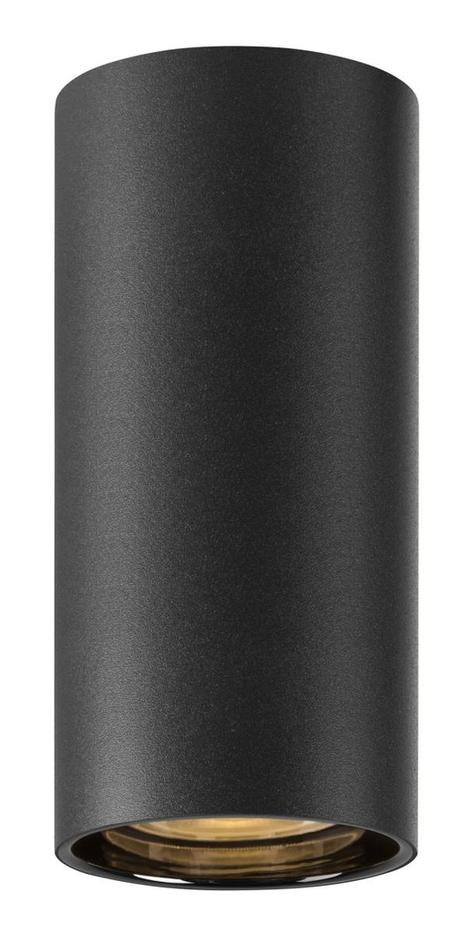 [SLV-1006439] ASTO TUBE, plafondopbouwarmatuur, cilindrisch, max. 1x10 W, zwart