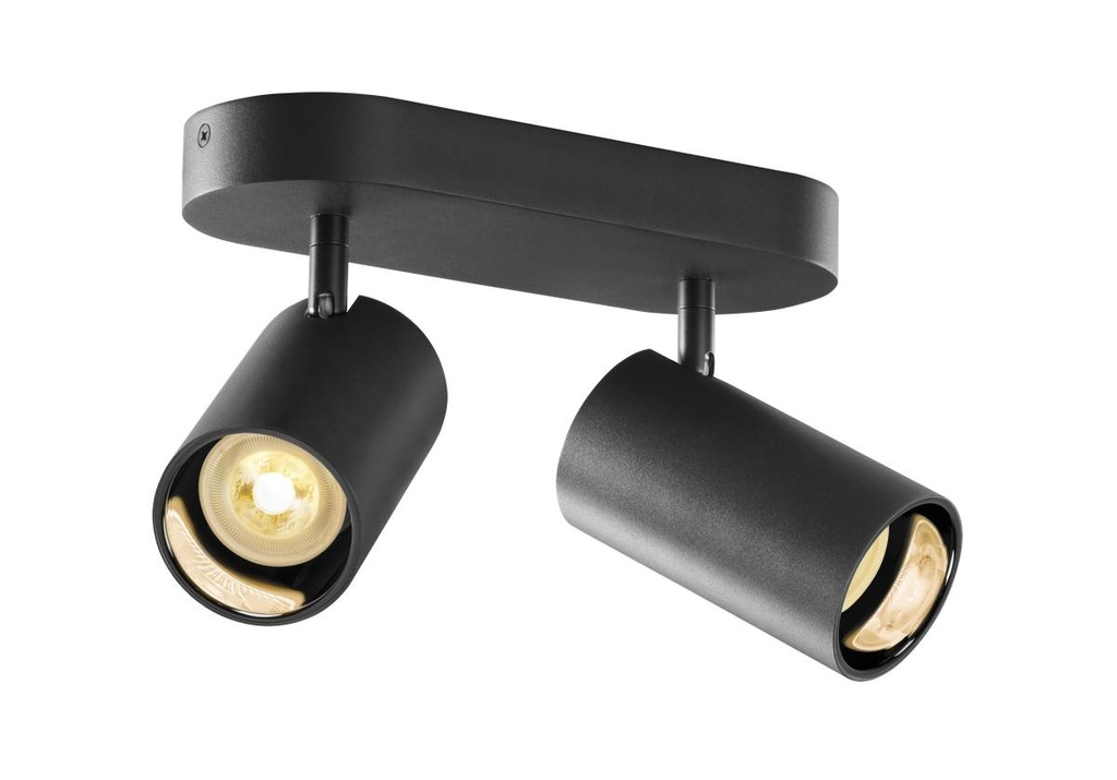 [SLV-1006425] ASTO TUBE, plafondopbouwarmatuur, cilindrisch, max. 2x10W, zwart