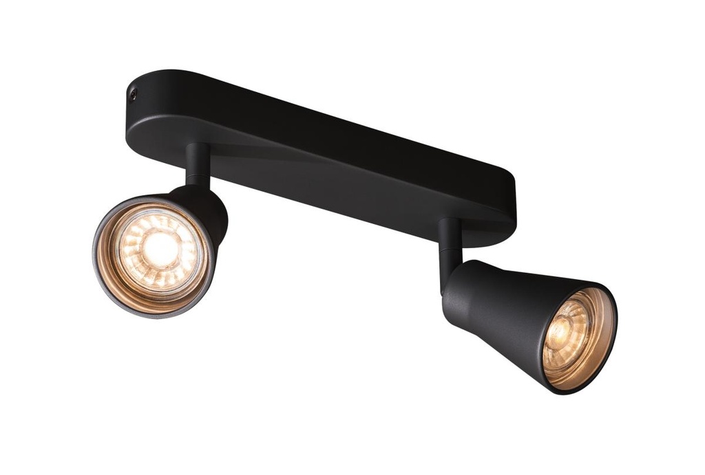 [SLV-1000889] AVO CW Double, indoor wand- en plafondarmatuur, QPAR51, zwart, max. 50W