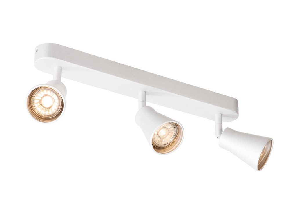 AVO CW Triple, indoor wand- en plafondarmatuur, QPAR51, wit, max. 50W