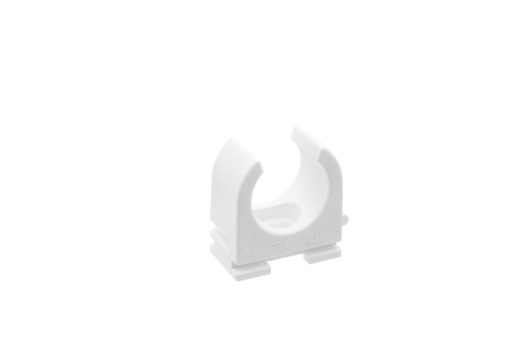 [GSV-204WHITE] Aaneenschuifbare veerklem Wit 20mm