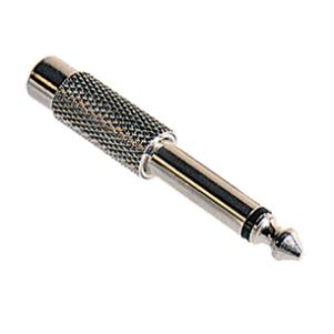 [ELI-34303] Adapter - 6,35mm mannelijke mono jack naar vrouwlijke RCA - Metaal