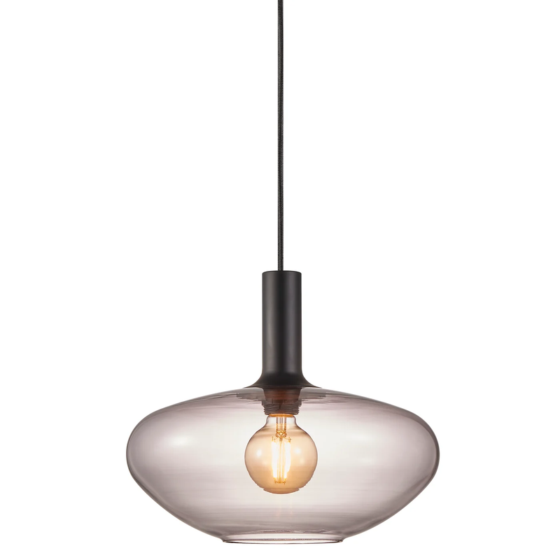 Alton 35 - Hanglamp - Zwart Gerookt - E27