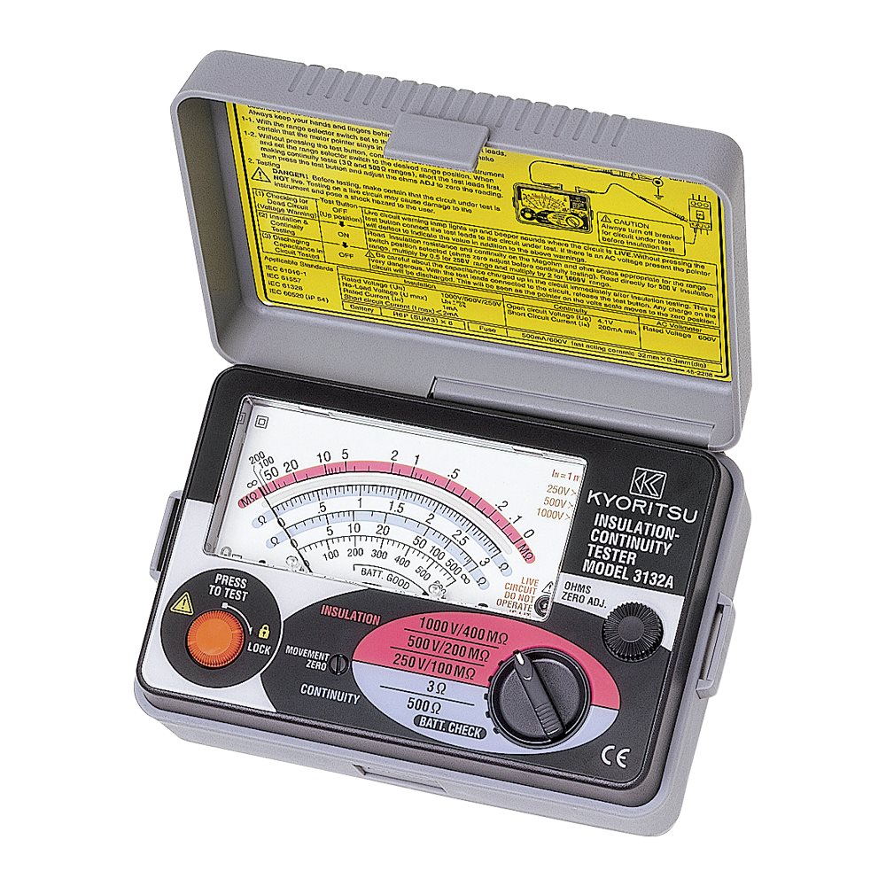 Analoge isolatiemeter1000V/400 MOhm