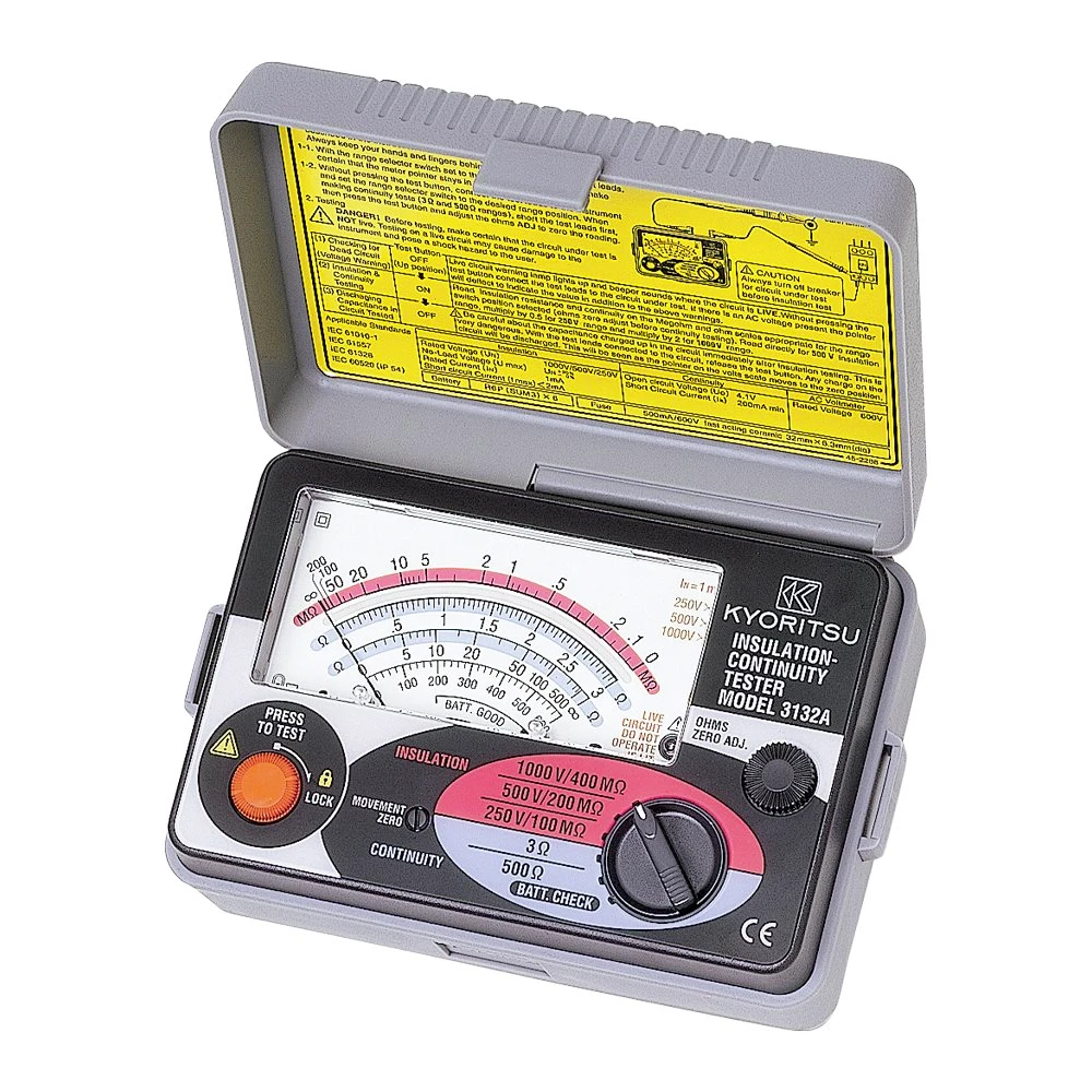 Analoge isolatiemeter1000V/400 MOhm