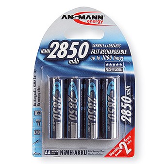 Ansmann oplaadbare NiMh batterij 1.2v AA 2850mah