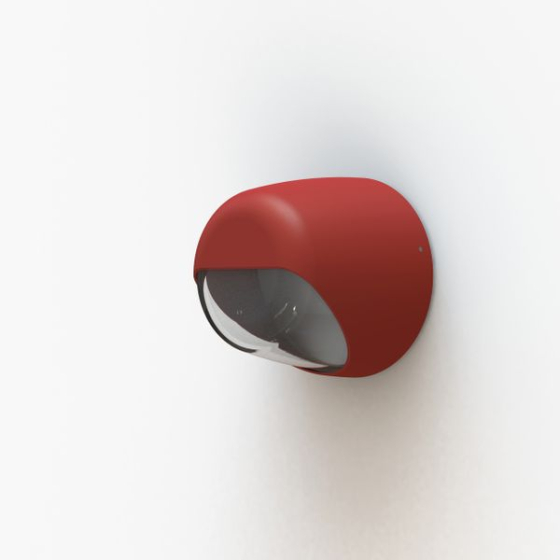 [RGP-193001110] Applique Ronex N°1 G9 LED Rouge tomate 110