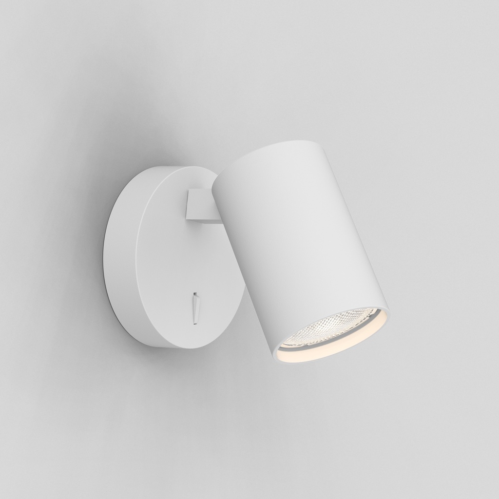 Ascoli Single Switched Textured White