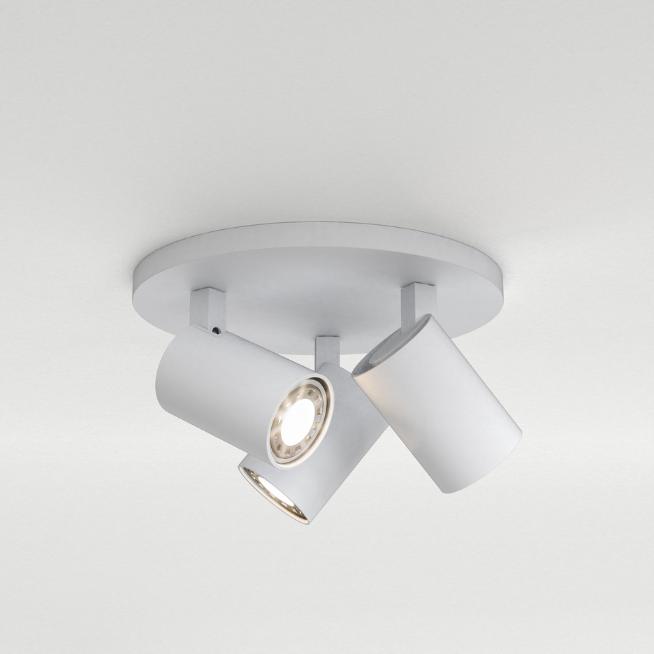 Ascoli Triple Round Textured White