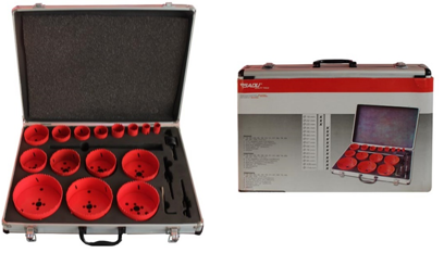 [SME-120092A] Assortimentkoffer klokzagen - Industrieel