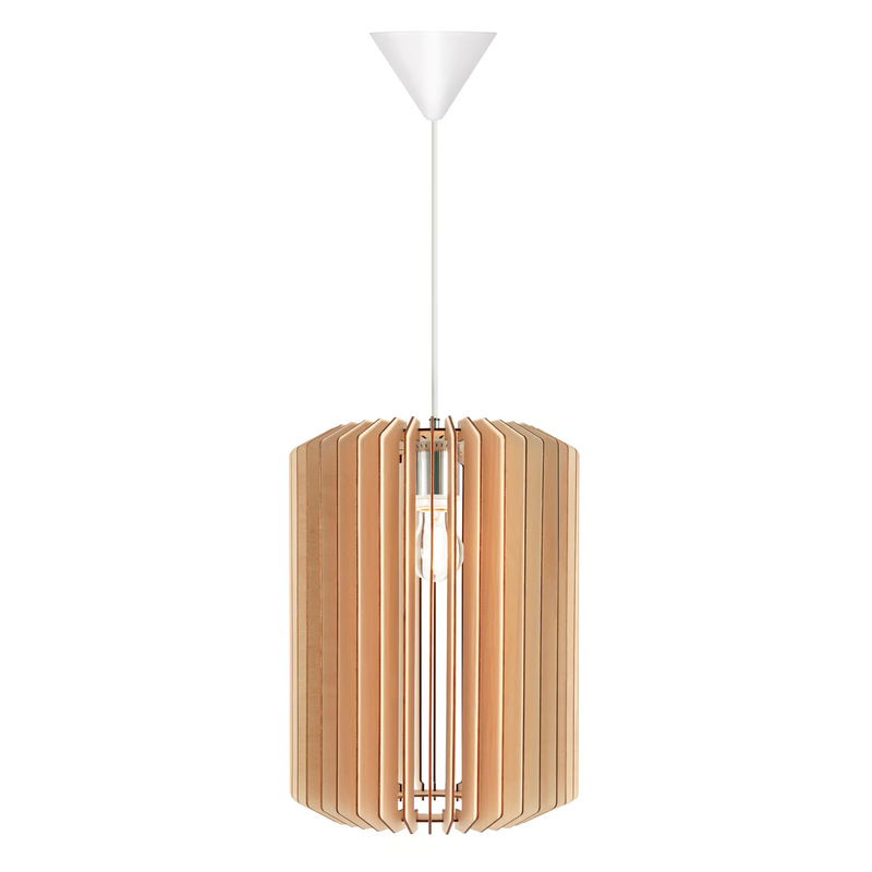 Asti 30 - Hanglamp - Natuur Hout - E27