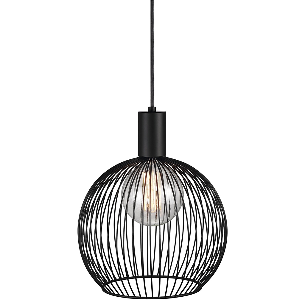 Aver 30 - Hanglamp - Zwart - E27
