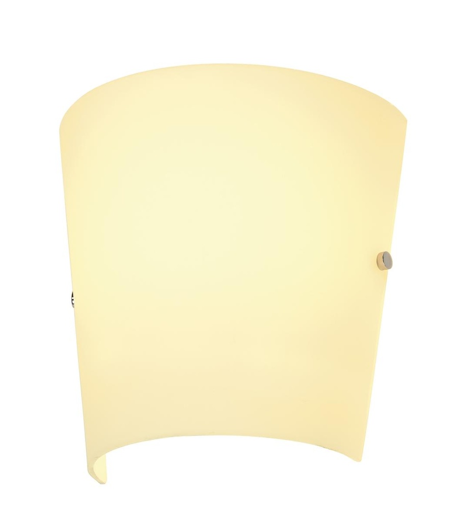 [SLV-151591] BASKAT, wandarmatuur, A60, glas gesatineerd, max. 60W