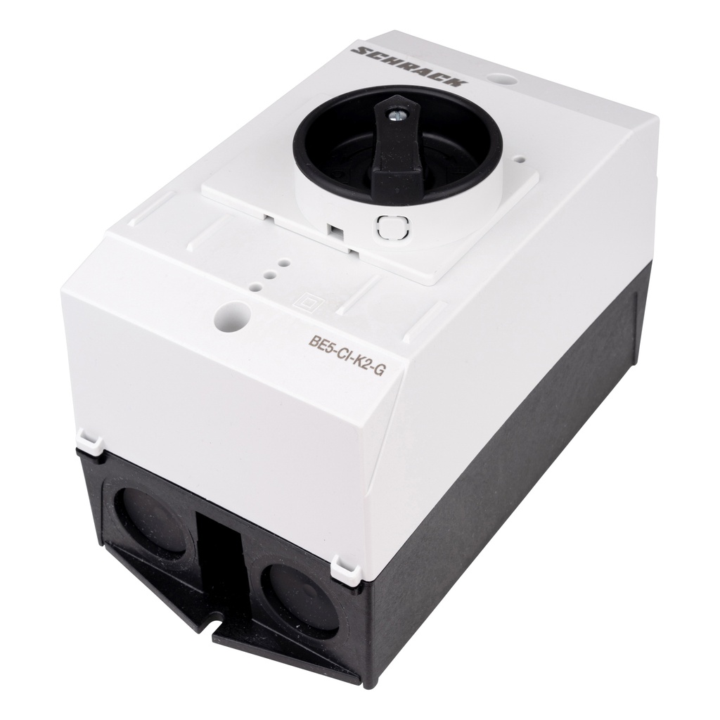 [SCH-BE599654] BE5 Behuizing IP55 motorbeveiligingsautomaat zwart/ grijs