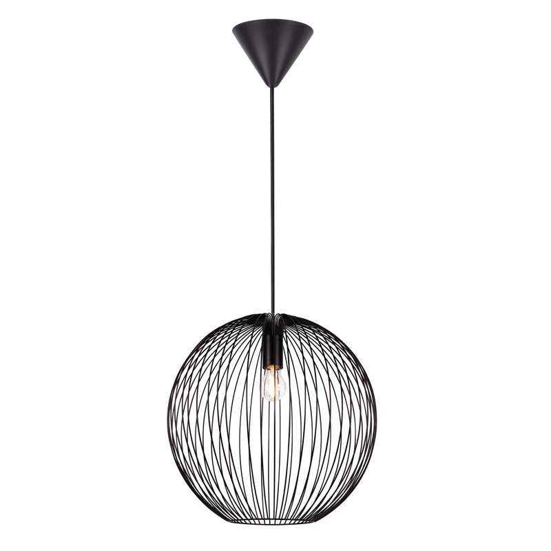 BERONI 35 - Hanglamp - Zwart - E27